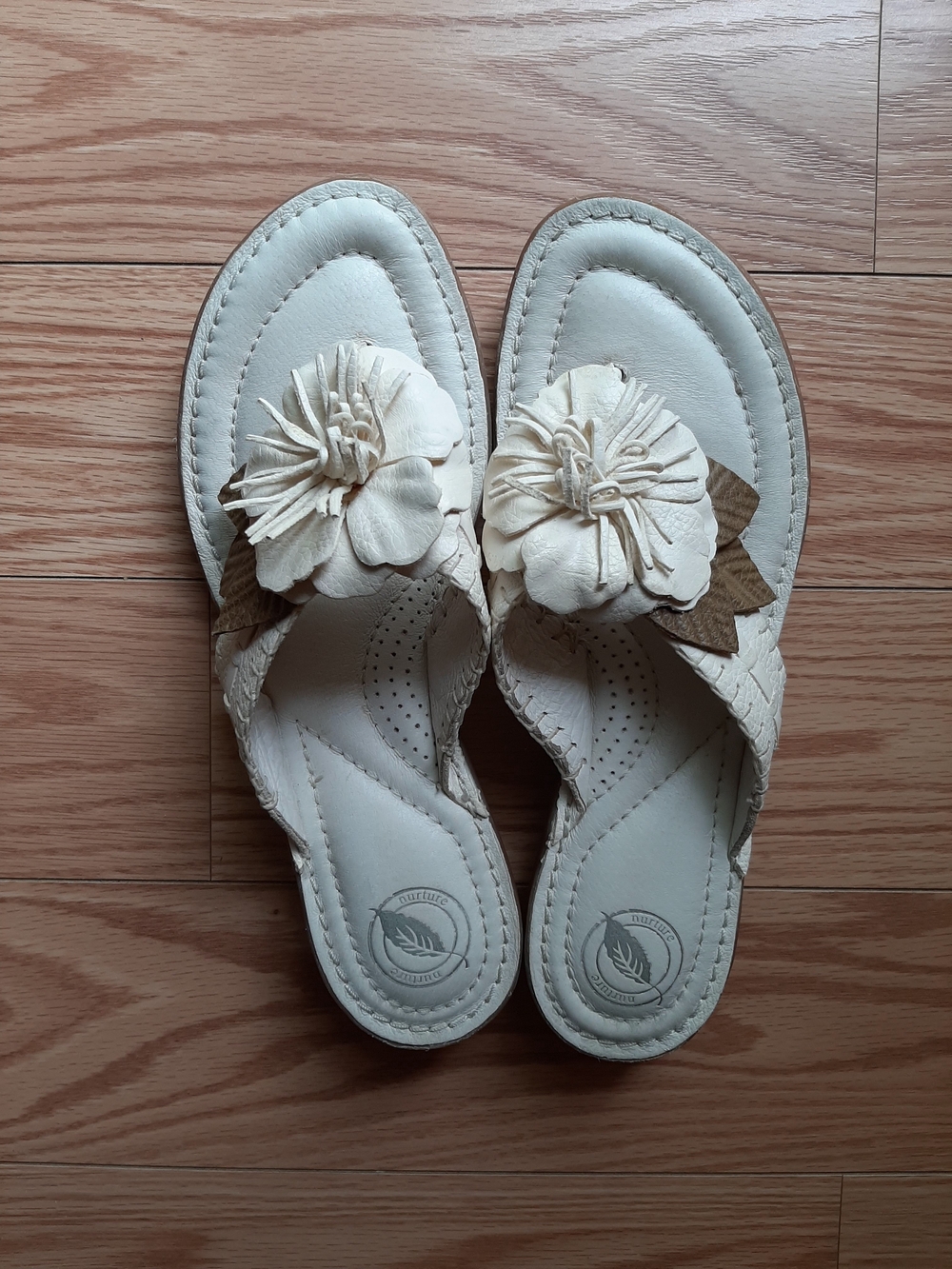 Magnolia Cream Floral Slip-On Mules